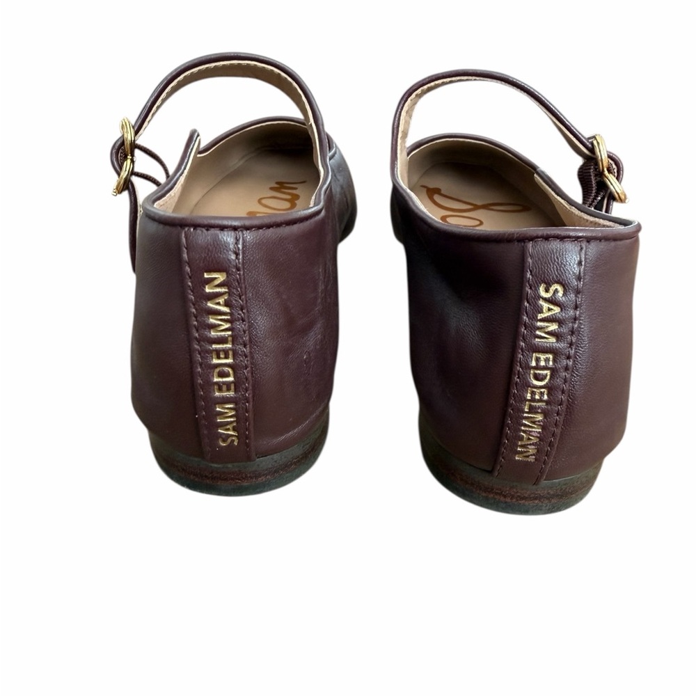 Sam Edelman Michaela Mary Jane Flat with Gold Buckle - Picture 5 of 6